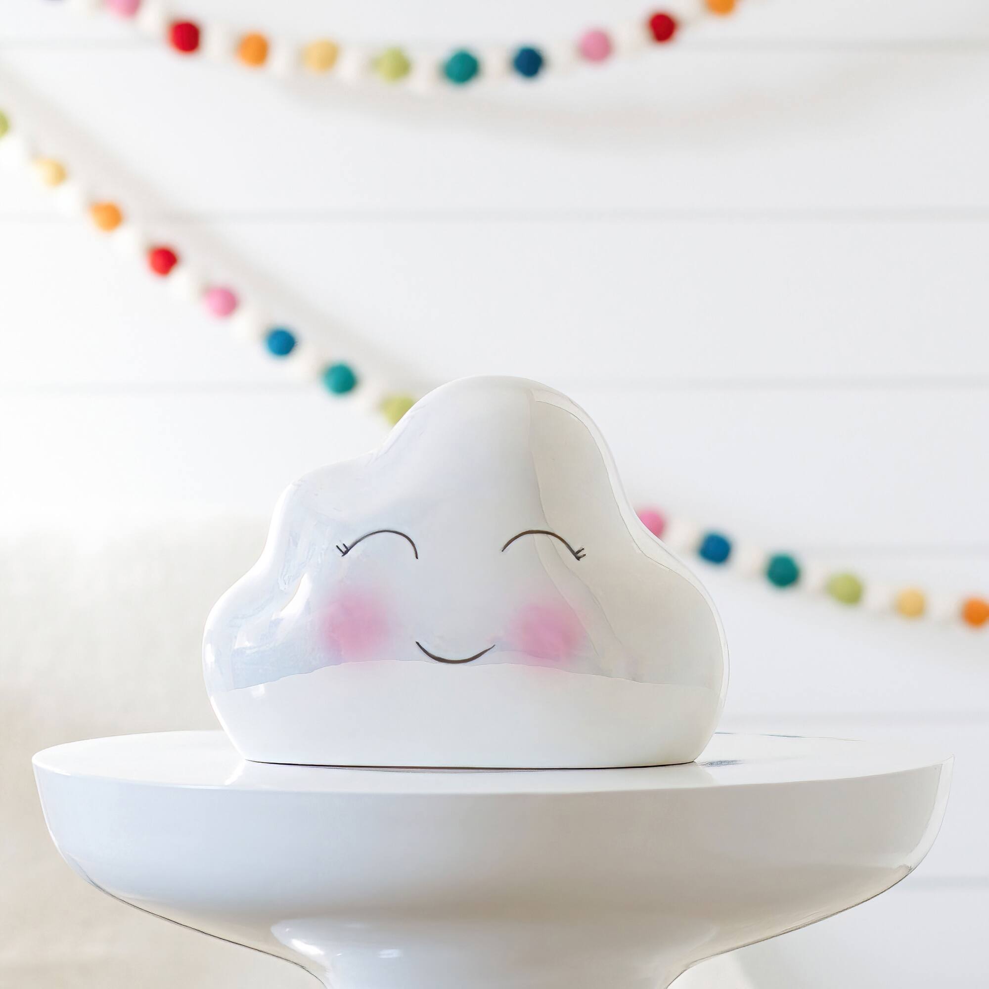 Kate Aspen® Iridescent Cloud Ceramic Bank